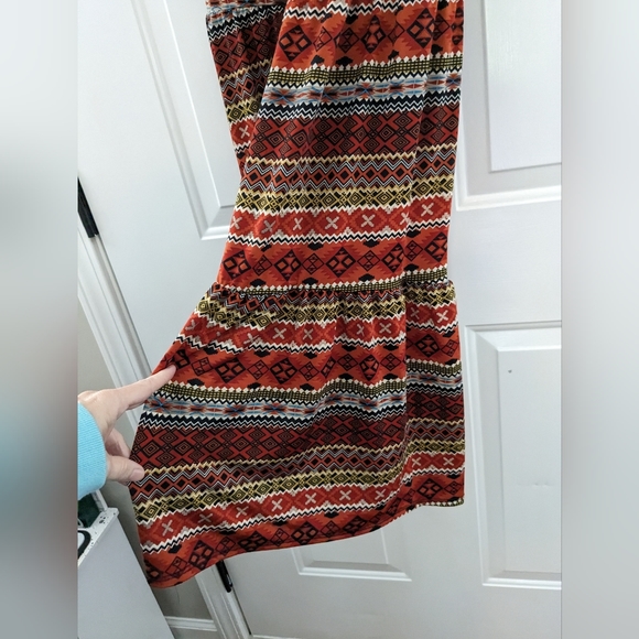 Pomelo Girls XL Multi-color Flare leg pants Great Fall Colors - Picture 3 of 11